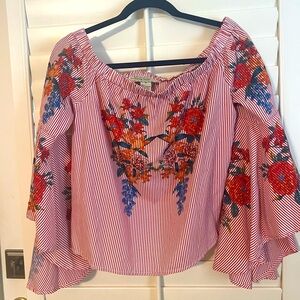 Flying Tomato off the shoulder blouse